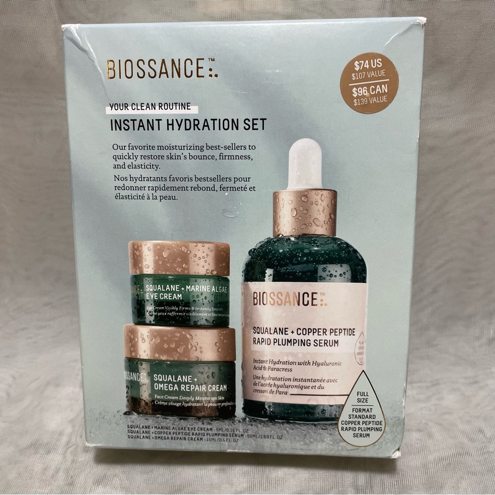 Biossance Skincare Moisturizer Set, NIB ⭐️ LIMITED Edition